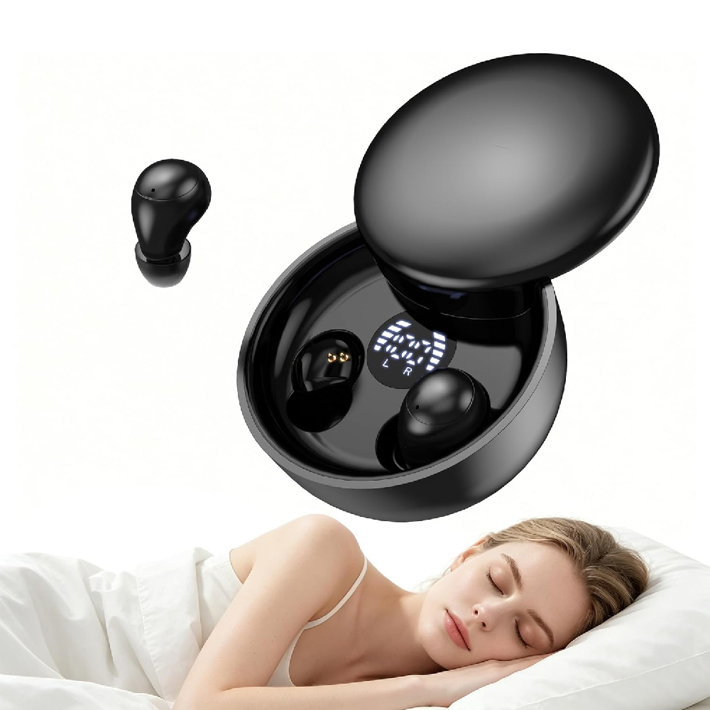 Sleep Mask Headphones Bluetooth - 미니 보이지 않는 이어버드 수면용 헤드폰