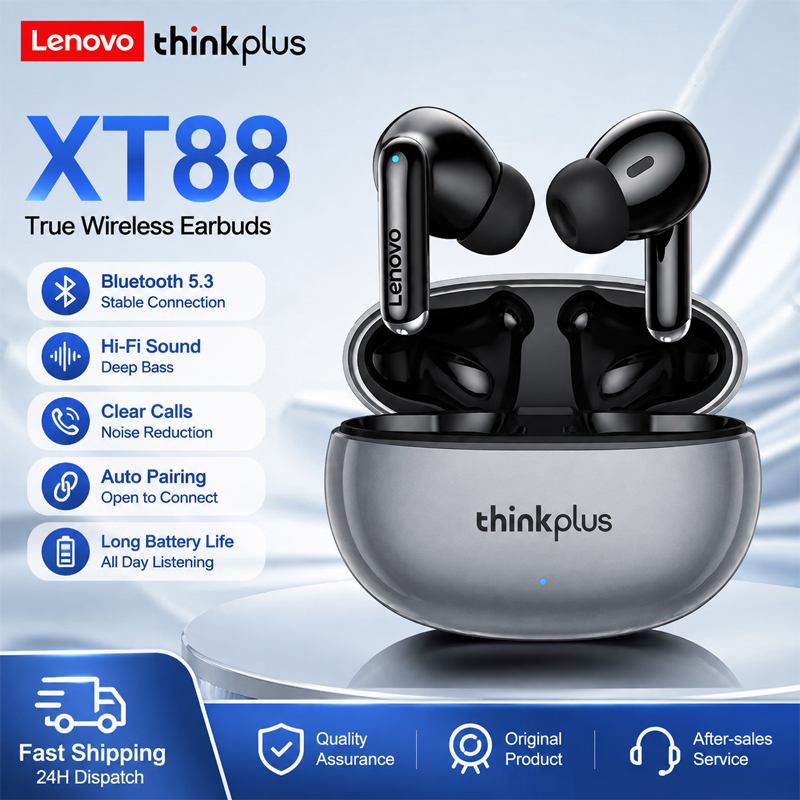 Anc Wireless Over Ear Headphones - Lenovo XT88 블루투스 무선 헤드폰, 내장