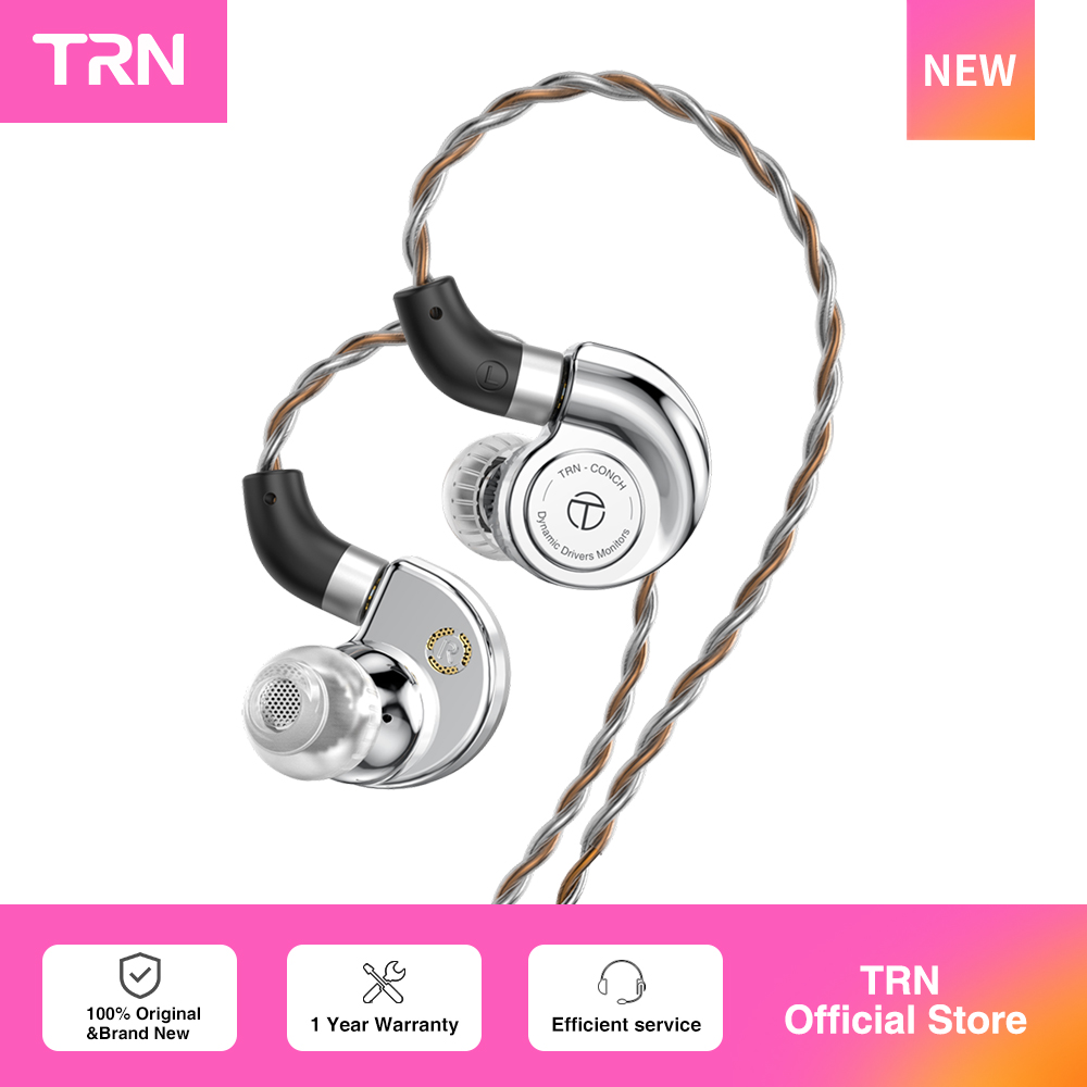 Type C Wired Earphones With Mic - TRN 콘치 이어폰 럭키 백 고성능