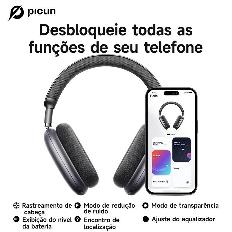 피쿤 F8 프로 ANC 무선 헤드폰 헤드 트래킹 3D  - Type C Wired Earphones With Mic 리뷰 및 가격