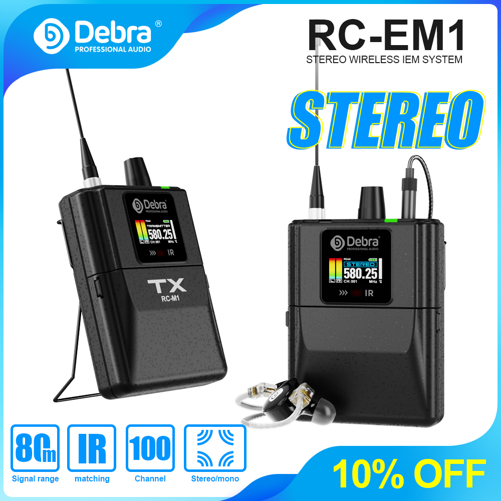 데브라 오디오 RC-EM1 UHF 스테레오 무선 인이어 - In Ear Monitors For Singers 리뷰 및 가격