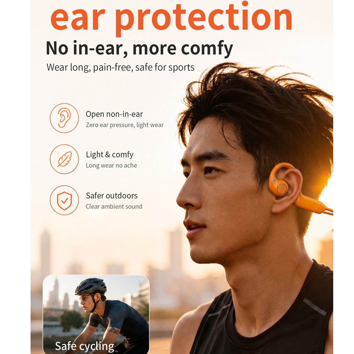 새로운 스마트 카메라 이어폰, 골전도 방식 헤드폰, 개 - Bone Conduction Running Headphones 리뷰 및 가격