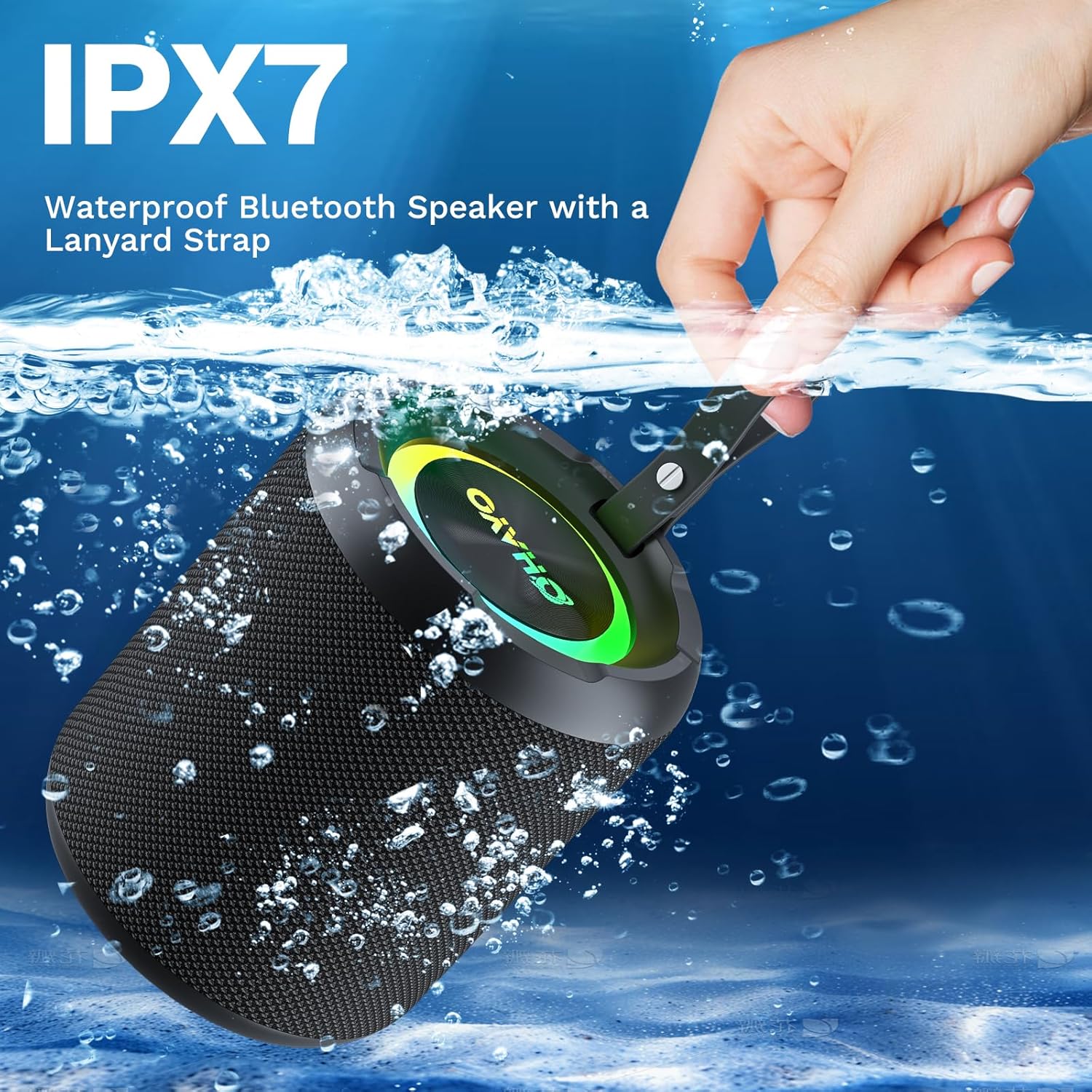OHAYO 40W 무선 휴대용 블루투스 스피커, 조명  - Portable Bluetooth Speaker Waterproof Ipx7 리뷰 및 가격