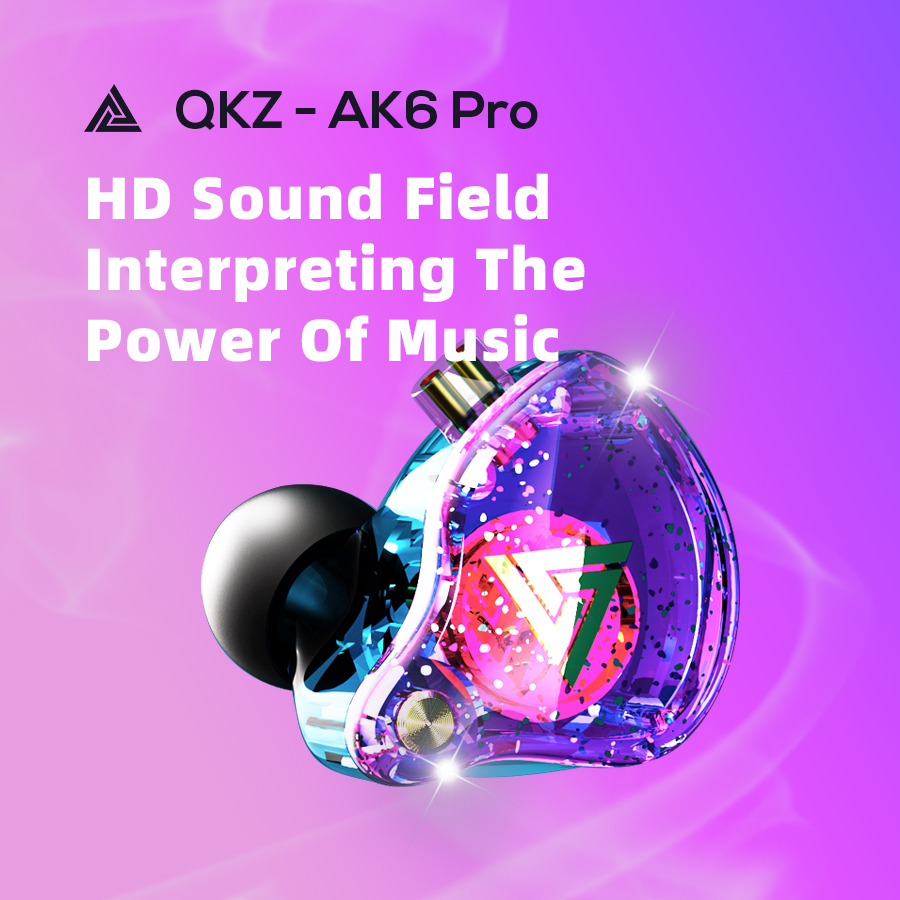 QKZ AK6 Pro 1DD 다이나믹 이어폰 HIFI  - In Ear Monitors For Singers 리뷰 및 가격