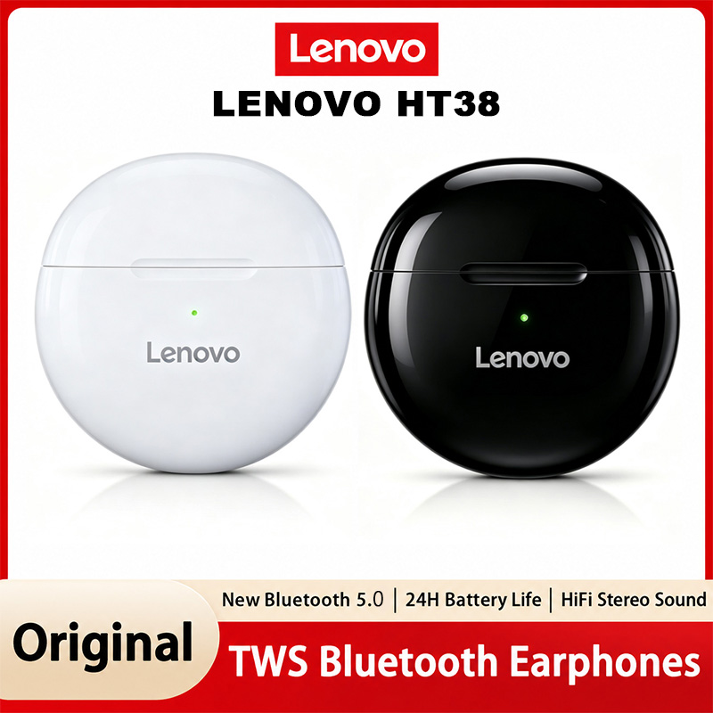 Lenovo HT38 TWS 스포츠 이어폰, 미니 무선 - Type C Wired Earphones With Mic 리뷰 및 가격